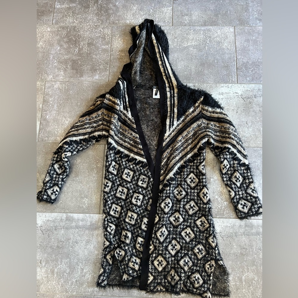 BCBG Cozy Hooded Sweater - Size M